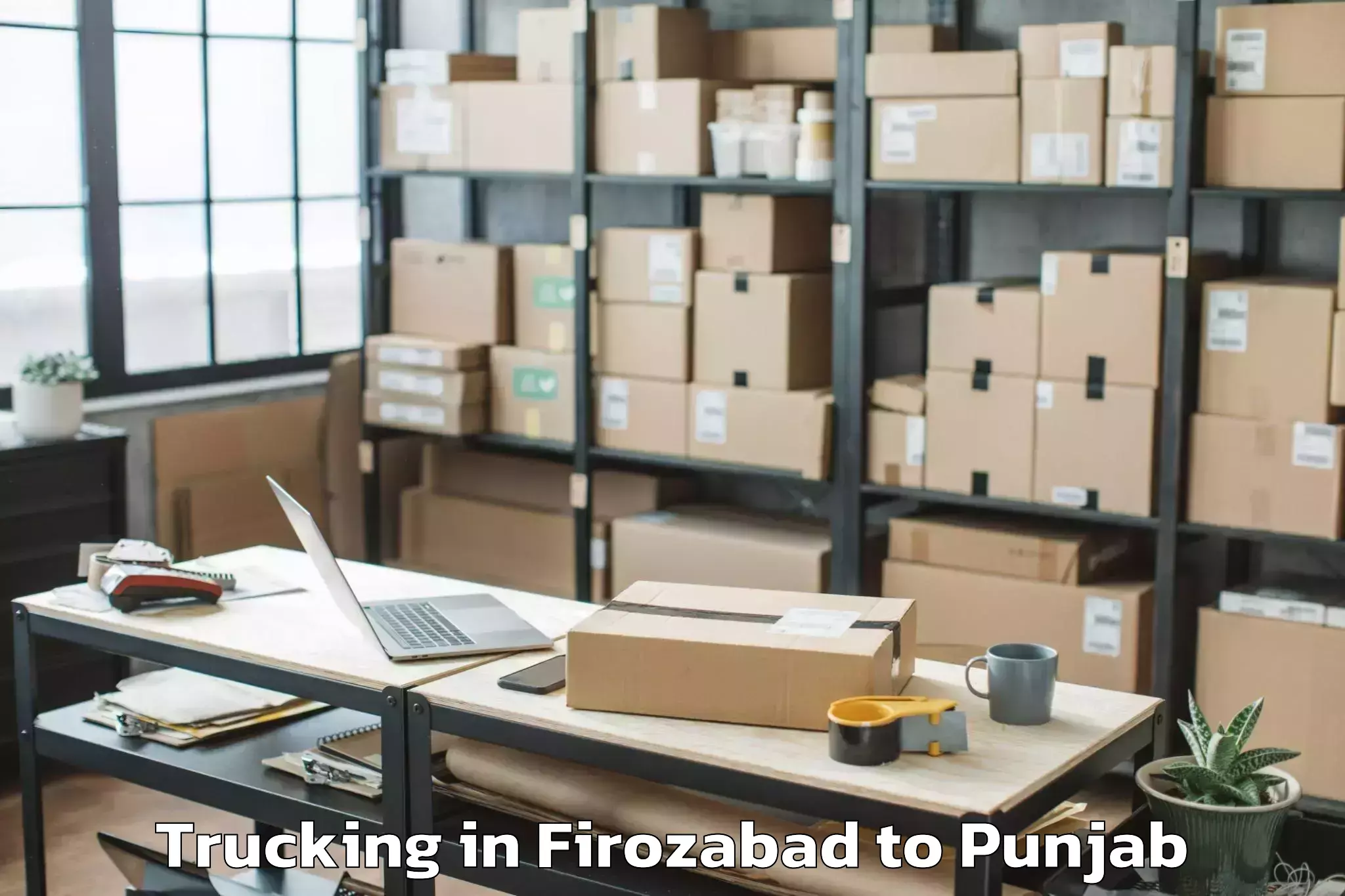 Leading Firozabad to Kotkapura Trucking Provider